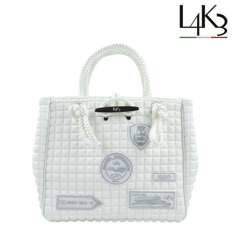  [レーク L4K3] バッグ クリートトートミニ ホワイト イタリア製 tom-1003pa