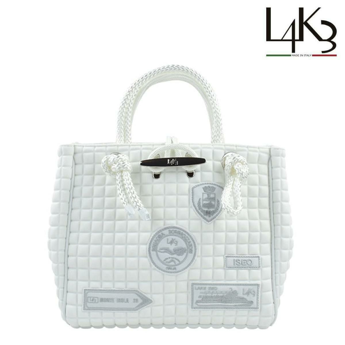  [レーク L4K3] バッグ クリートトートミニ ホワイト イタリア製 tom-1003pa