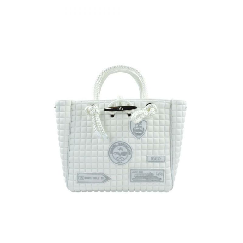  [レーク L4K3] バッグ クリートトートミニ ホワイト イタリア製 tom-1003pa