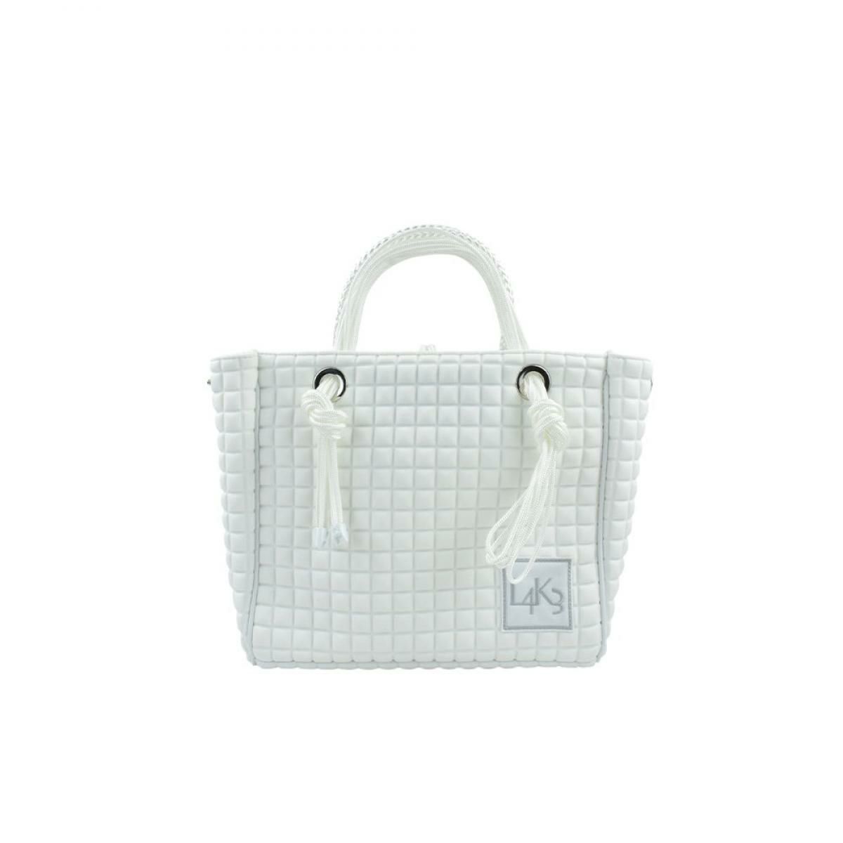  [レーク L4K3] バッグ クリートトートミニ ホワイト イタリア製 tom-1003pa