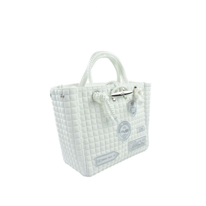  [レーク L4K3] バッグ クリートトートミニ ホワイト イタリア製 tom-1003pa