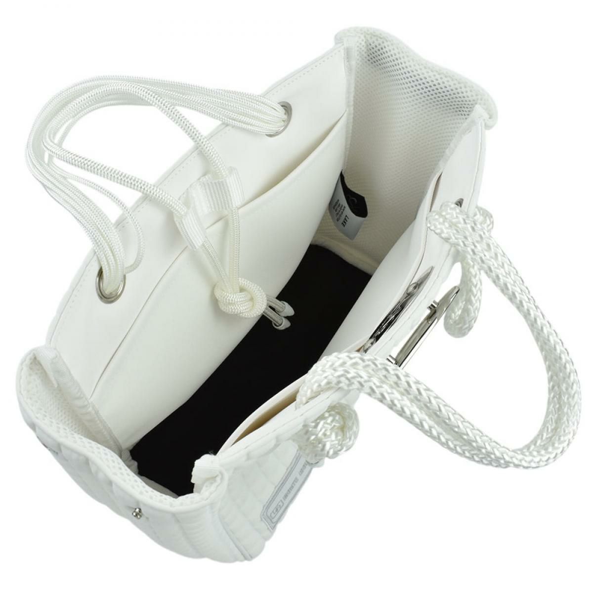  [レーク L4K3] バッグ クリートトートミニ ホワイト イタリア製 tom-1003pa