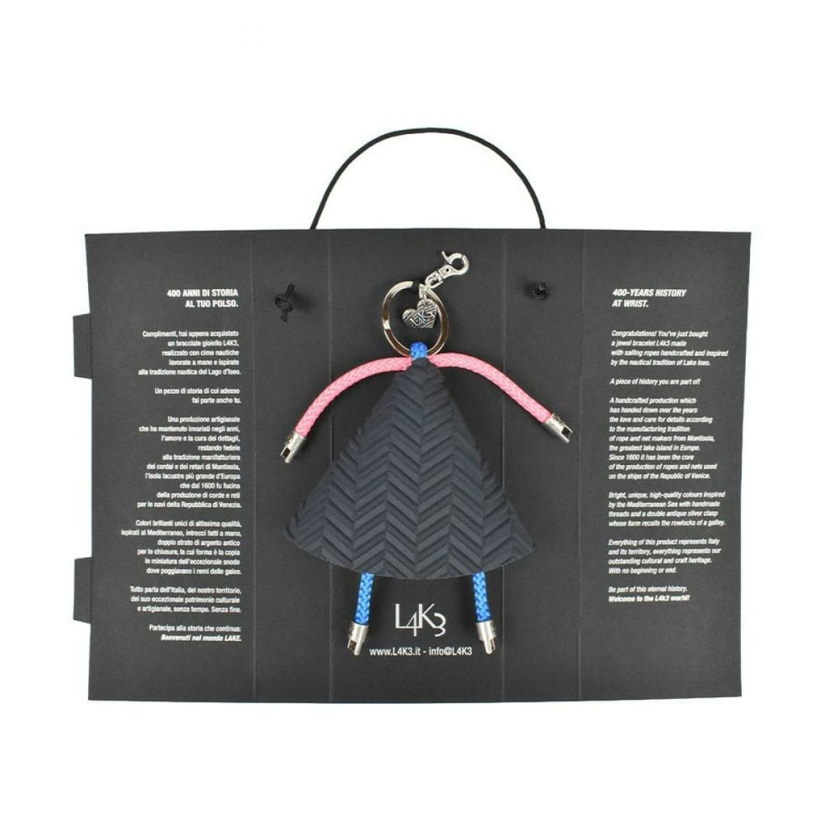 [レーク L4K3] ベビードールチャーム ブラック イタリア製 DOLL CHARM MAMA dlm-5013