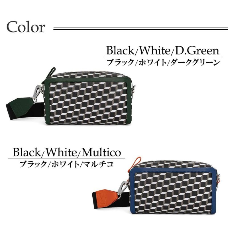 ピエール アルディ カメラバッグマックス ブラック/ホワイト/ダークグリーン ブラック/ホワイト/マルチコ PIERRE HARDY vv08nfa25cvclm