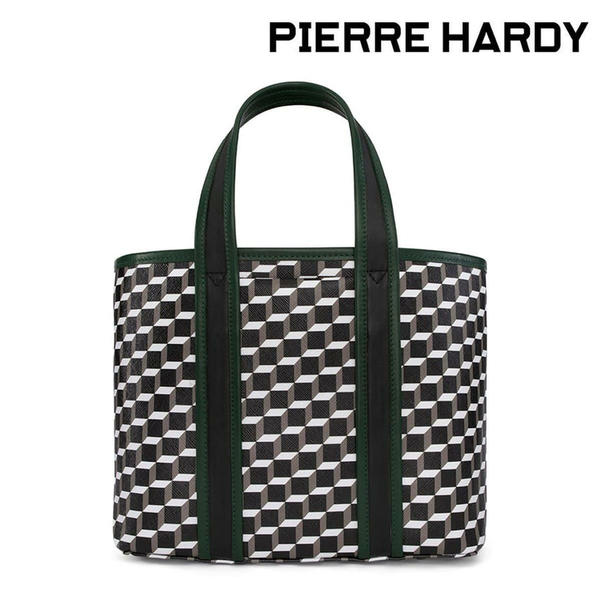 ピエール アルディ ミニアーチトートバッグ ブラック/ホワイト/ダークグリーン PIERRE HARDY pv05zfa25cvcflm