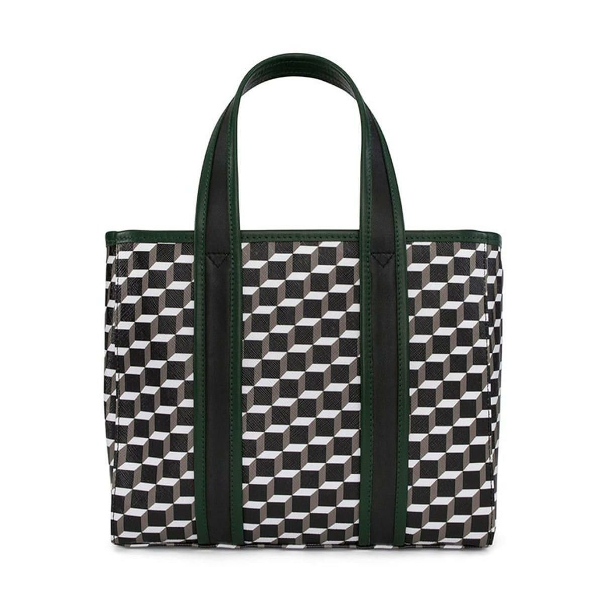 ピエール アルディ ミニアーチトートバッグ ブラック/ホワイト/ダークグリーン PIERRE HARDY pv05zfa25cvcflm