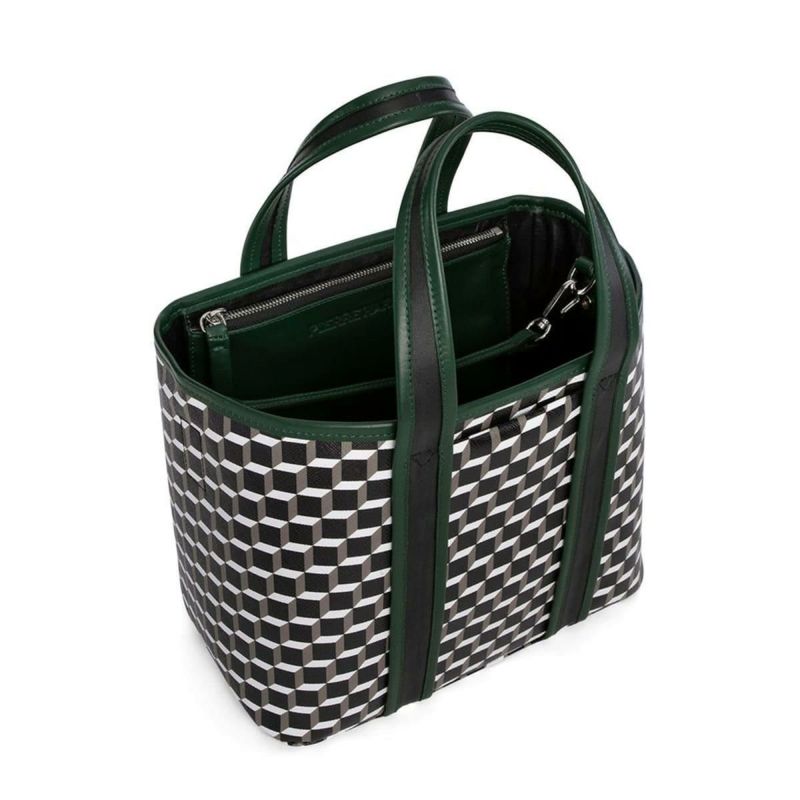 ピエール アルディ ミニアーチトートバッグ ブラック/ホワイト/ダークグリーン PIERRE HARDY pv05zfa25cvcflm