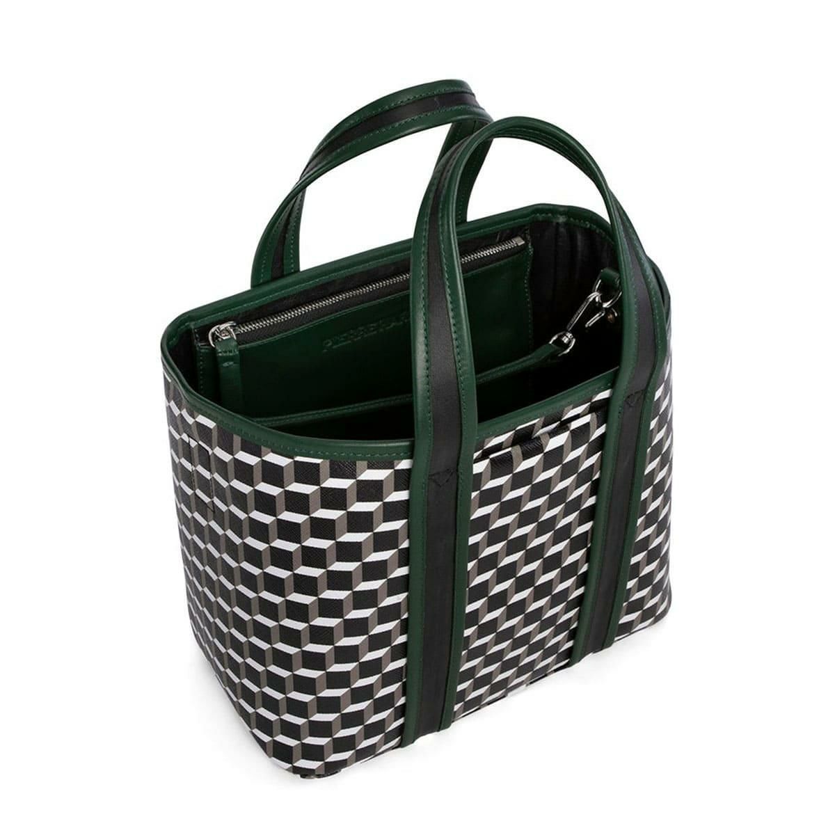 ピエール アルディ ミニアーチトートバッグ ブラック/ホワイト/ダークグリーン PIERRE HARDY pv05zfa25cvcflm