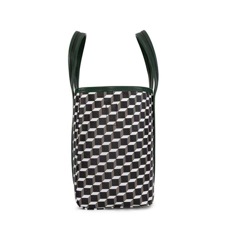 ピエール アルディ ミニアーチトートバッグ ブラック/ホワイト/ダークグリーン PIERRE HARDY pv05zfa25cvcflm