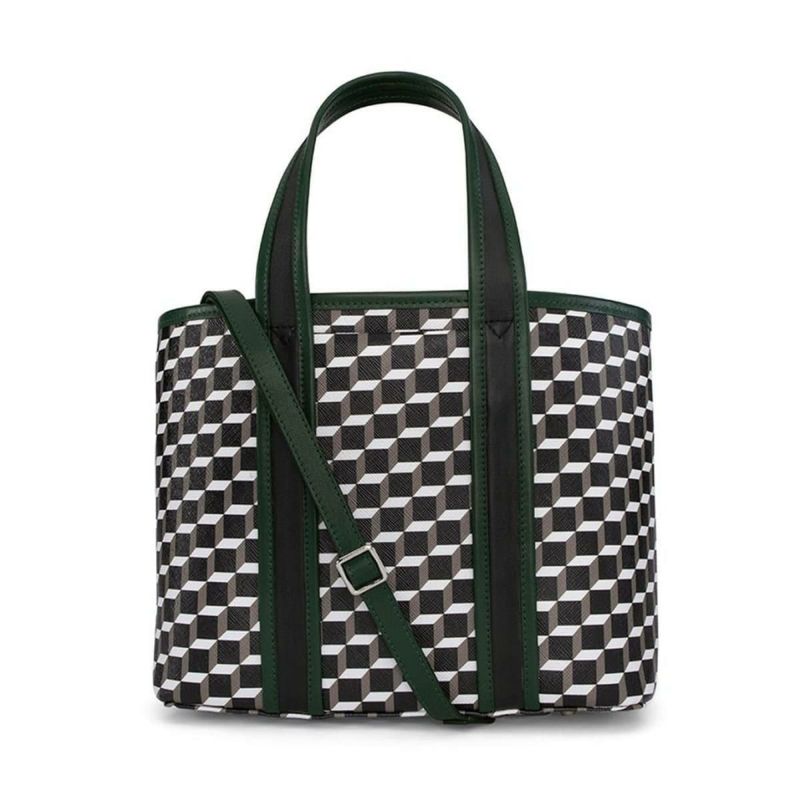 ピエール アルディ ミニアーチトートバッグ ブラック/ホワイト/ダークグリーン PIERRE HARDY pv05zfa25cvcflm