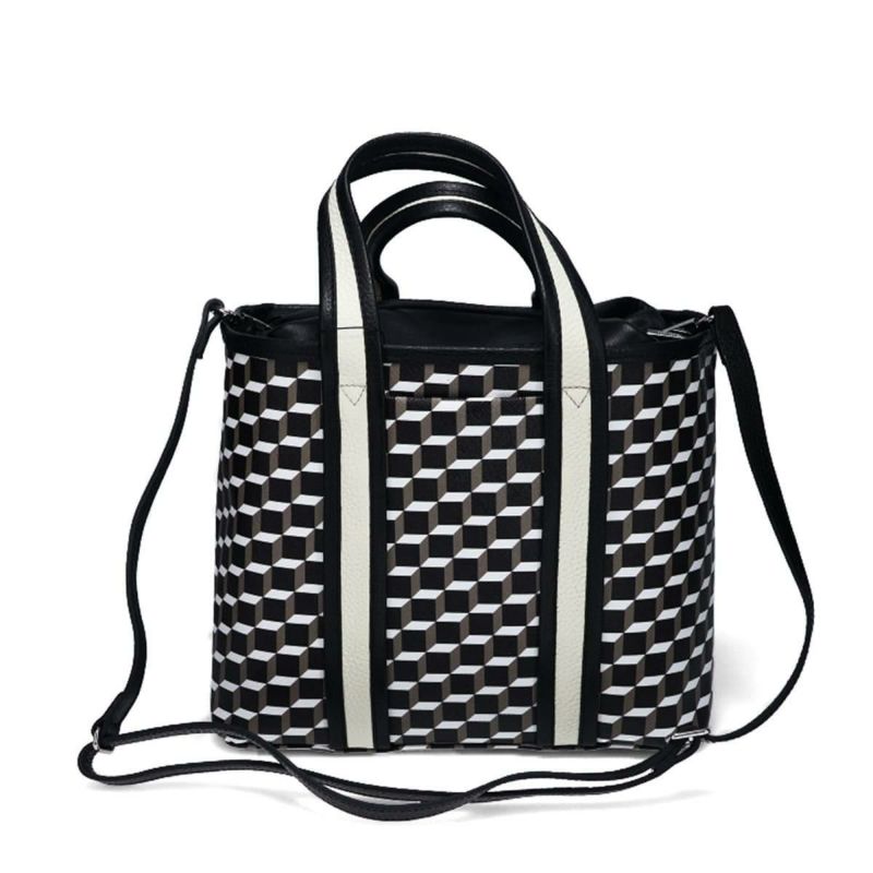  ピエール アルディ ミニアーチトートバッグ ブラック/ホワイト/ブラック PIERRE HARDY ppv05zfa25cvgcf