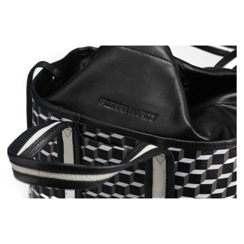  ピエール アルディ ミニアーチトートバッグ ブラック/ホワイト/ブラック PIERRE HARDY ppv05zfa25cvgcf