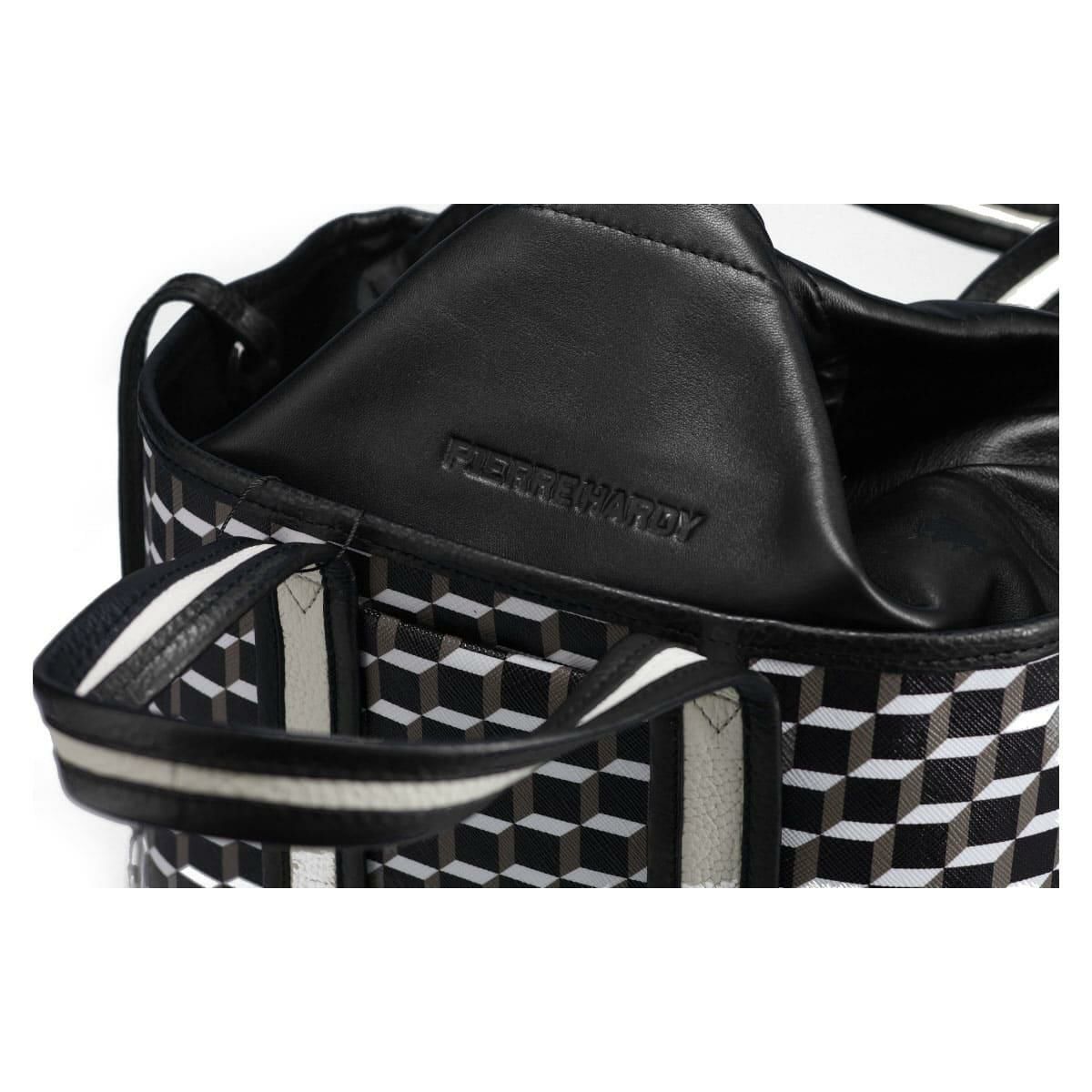  ピエール アルディ ミニアーチトートバッグ ブラック/ホワイト/ブラック PIERRE HARDY ppv05zfa25cvgcf