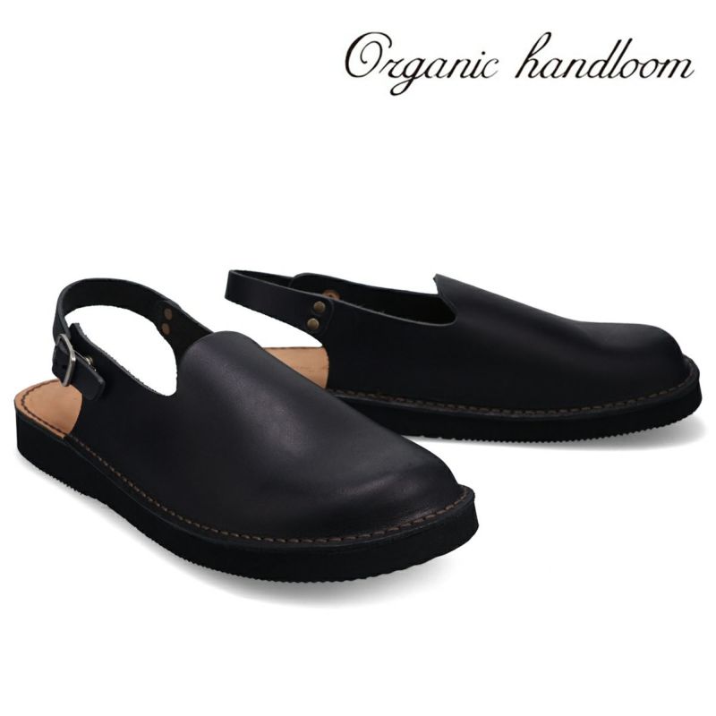 オーガニックハンドルーム メンズ カジュアルシューズ マイセン ブラック 国産(日本製) ORGANIC HANDLOOM oh007009