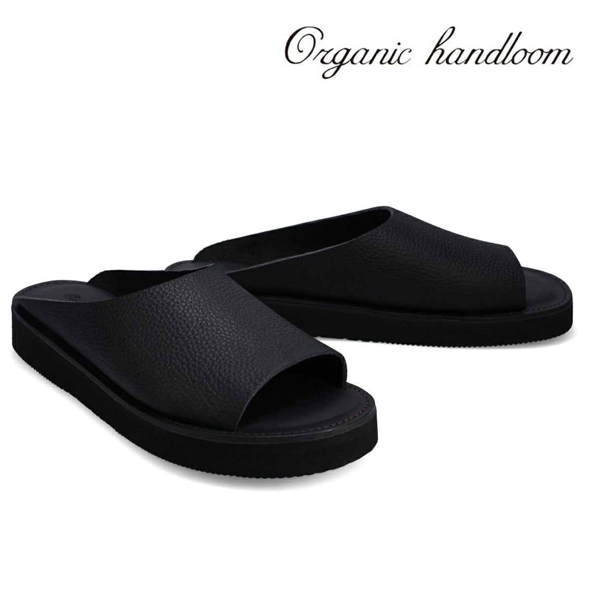 オーガニックハンドルーム メンズ カジュアルシューズ リヒト ブラックシュリンク 国産(日本製) ORGANIC HANDLOOM oh016493