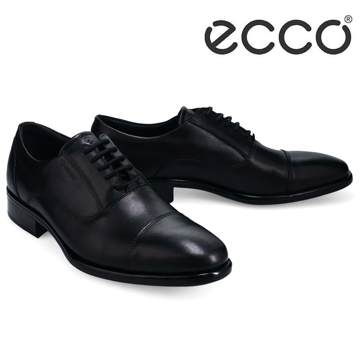  エコー メンズ ドレスシューズ シティトレイ 内羽根ストレートチップ ブラック モカ ECCO 512824