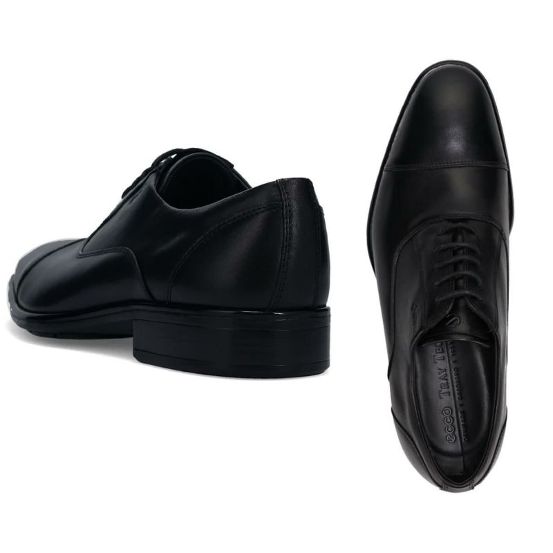  エコー メンズ ドレスシューズ シティトレイ 内羽根ストレートチップ ブラック モカ ECCO 512824