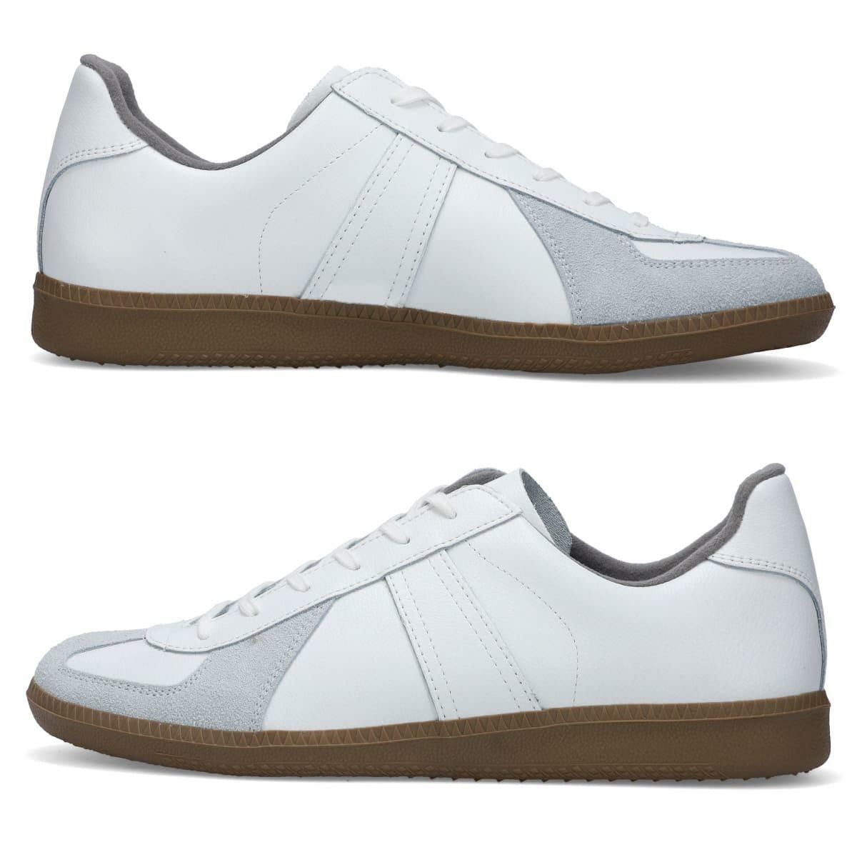 ジャーマントレーナー レディース スニーカー ホワイト ブラック GEAMAN TRAINER 1183