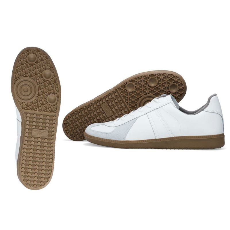 ジャーマントレーナー レディース スニーカー ホワイト ブラック GEAMAN TRAINER 1183