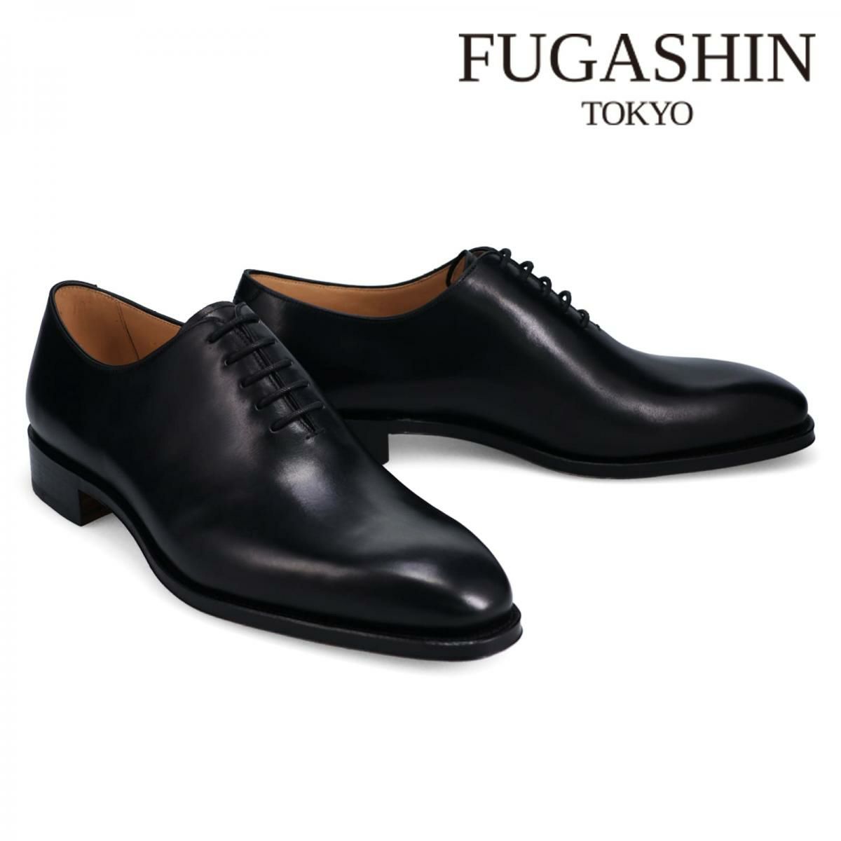 フウガシン メンズ ドレスシューズ ホールカット ブラック FUGASHIN fdm4107