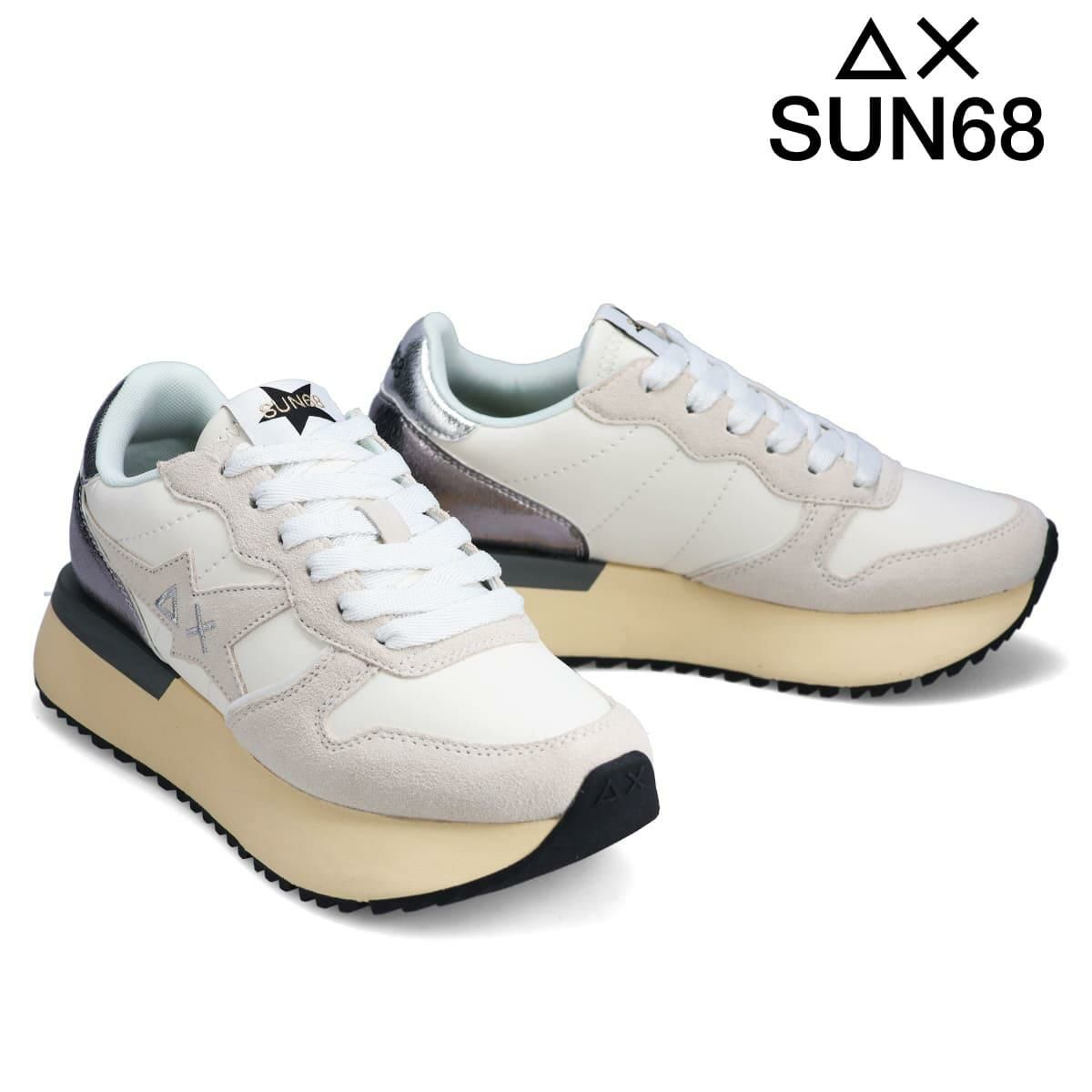 サンシックスティーエイト レディース ビッグスターガールバックシルバー SUN68 sun251-z222