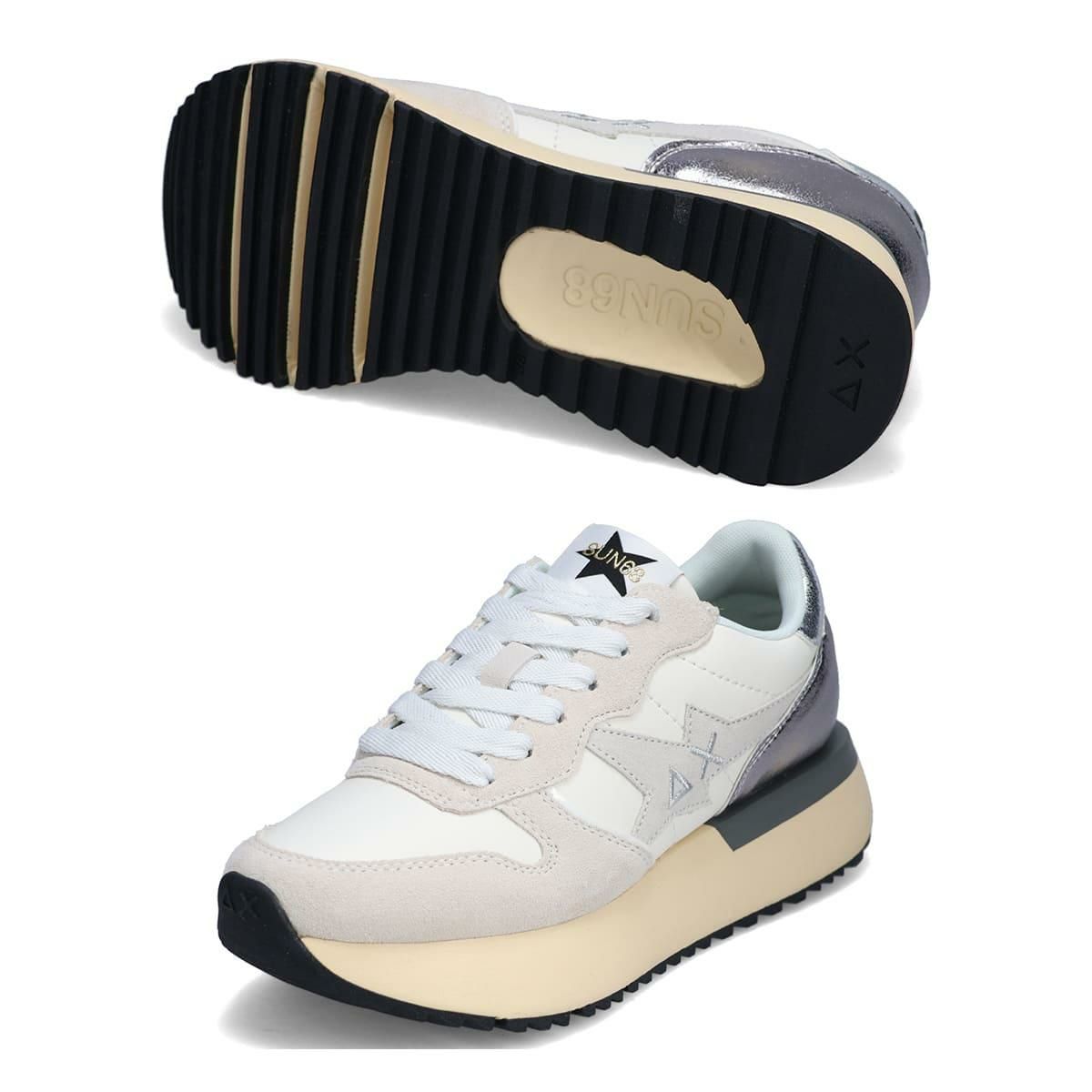 サンシックスティーエイト レディース ビッグスターガールバックシルバー SUN68 sun251-z222