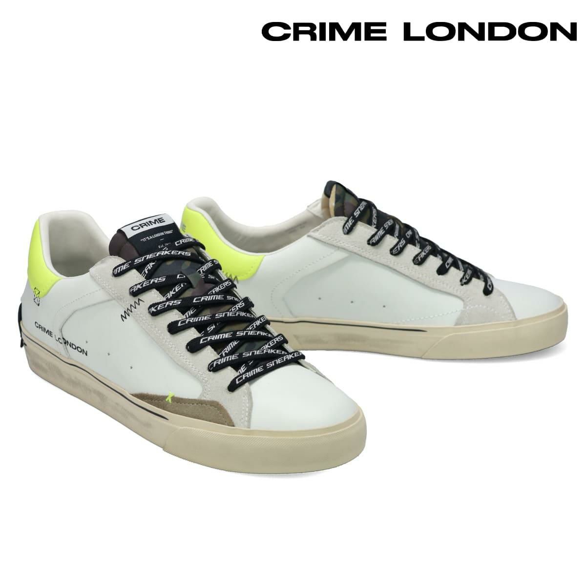 クライムロンドン メンズ スニーカー ディストレス デコンストラクト イタリア製 CRIME LONDON 11031aa8-10