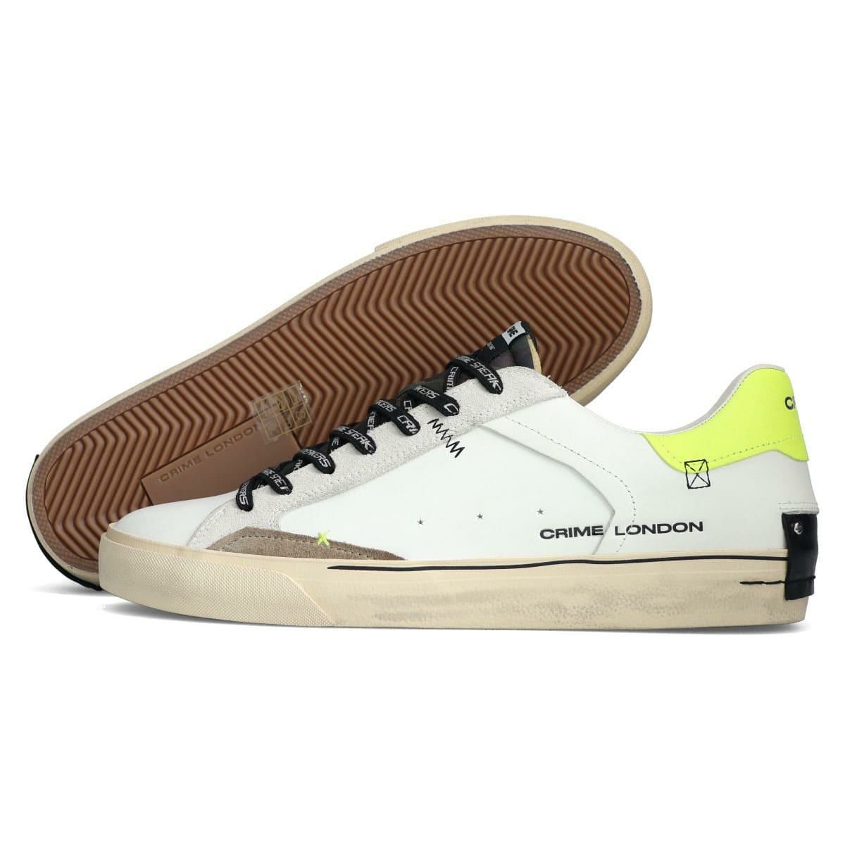 クライムロンドン メンズ スニーカー ディストレス デコンストラクト イタリア製 CRIME LONDON 11031aa8-10