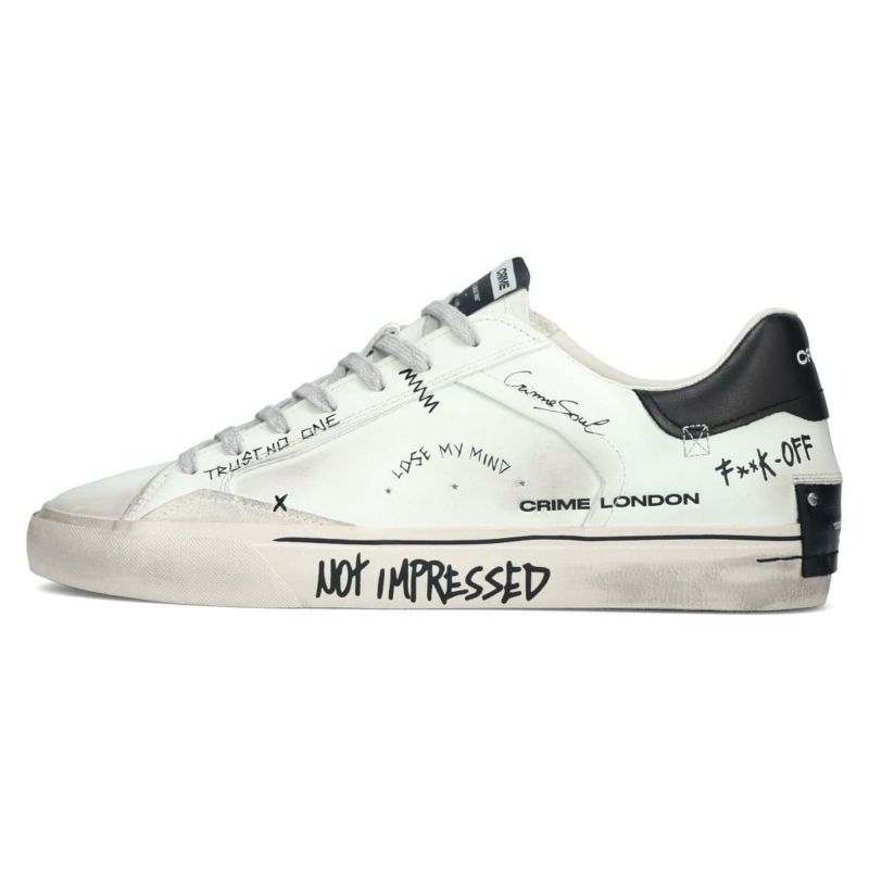 クライムロンドン メンズ スニーカー ディストレス デコンストラクト イタリア製 CRIME LONDON 11033aa8-10