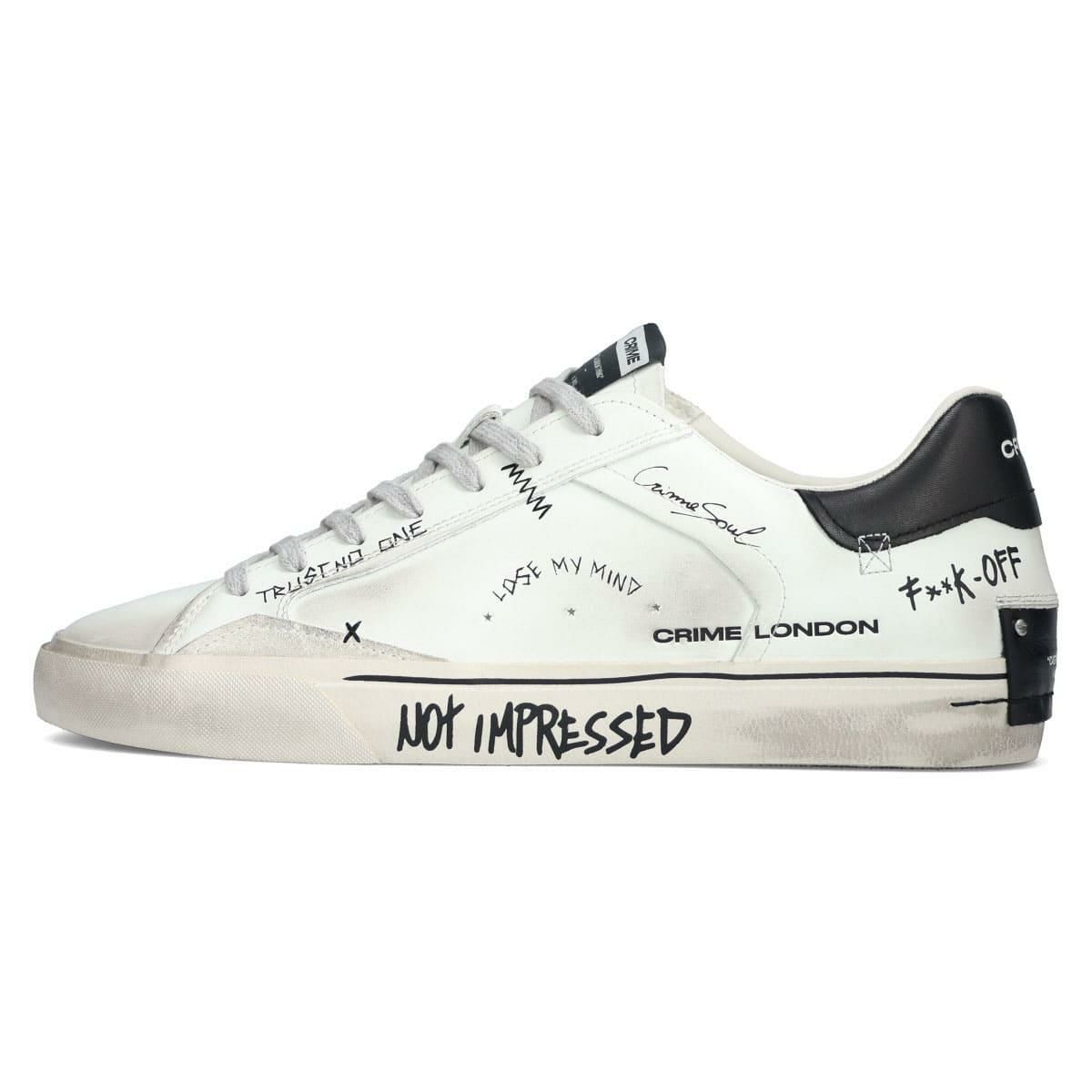 クライムロンドン メンズ スニーカー ディストレス デコンストラクト イタリア製 CRIME LONDON 11033aa8-10