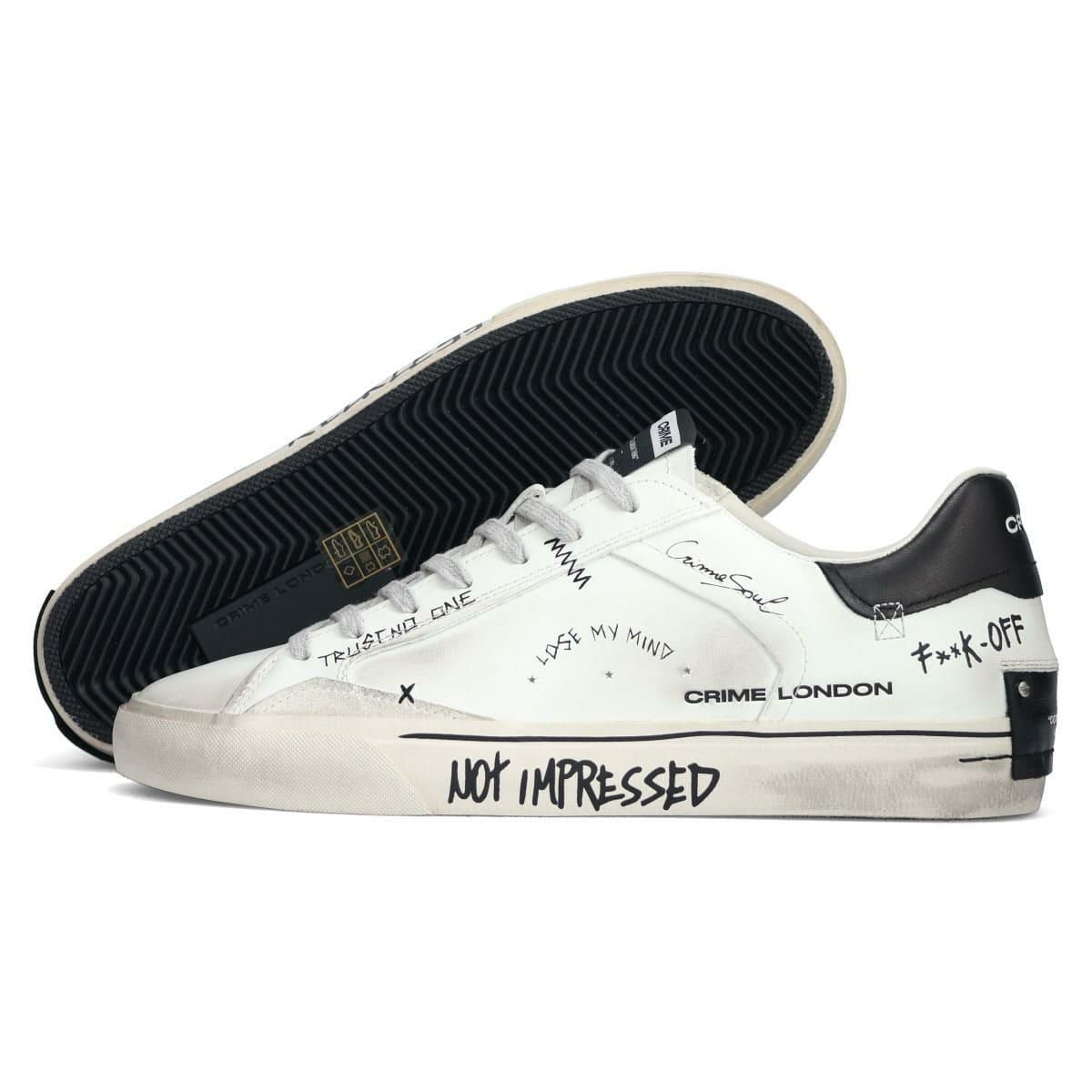 クライムロンドン メンズ スニーカー ディストレス デコンストラクト イタリア製 CRIME LONDON 11033aa8-10