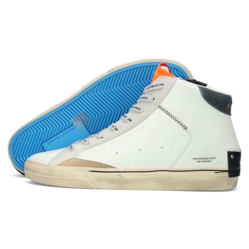 クライムロンドン メンズ スニーカー ディストレスト 2.0 ハイ イタリア製 CRIME LONDON 11051aa8-10