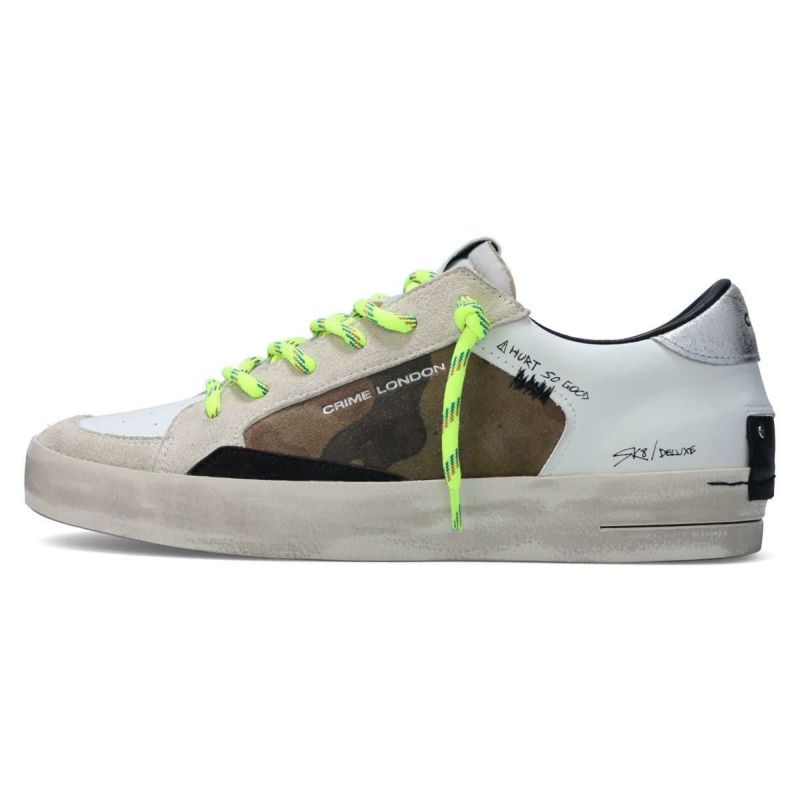 クライムロンドン メンズ スニーカー スケートデラックス イタリア製 CRIME LONDON 11100aa8-68