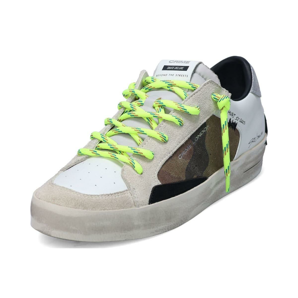 クライムロンドン メンズ スニーカー スケートデラックス イタリア製 CRIME LONDON 11100aa8-68