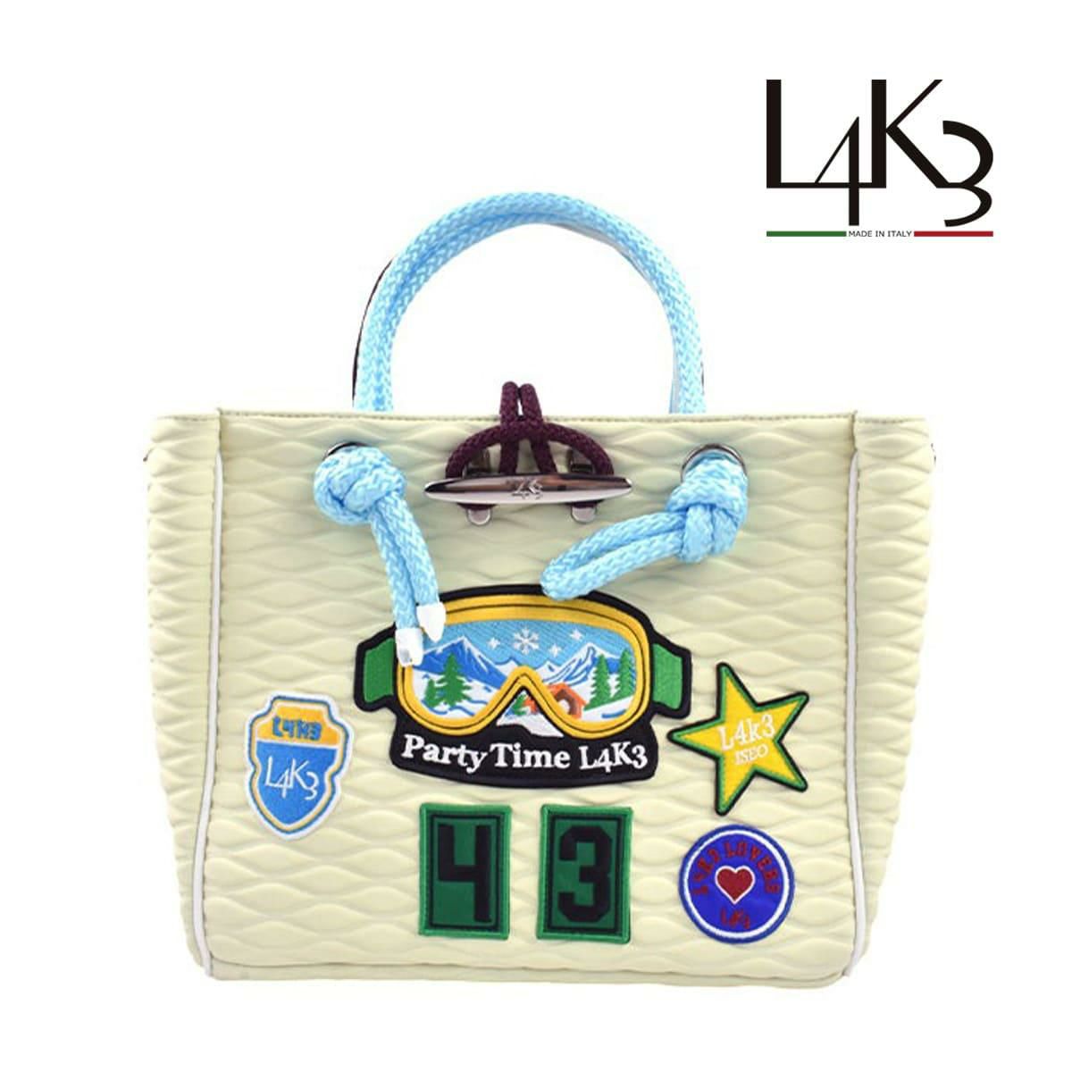  [レーク L4K3] バッグ クリートトートミニ ブロンド イタリア製 tom-1181pa