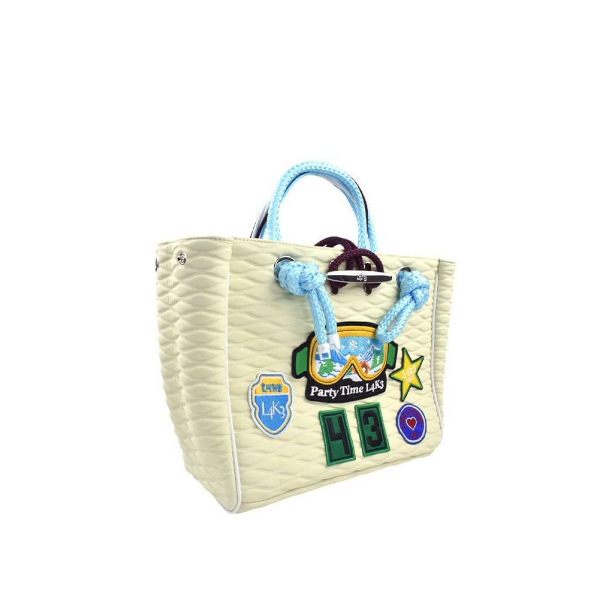  [レーク L4K3] バッグ クリートトートミニ ブロンド イタリア製 tom-1181pa