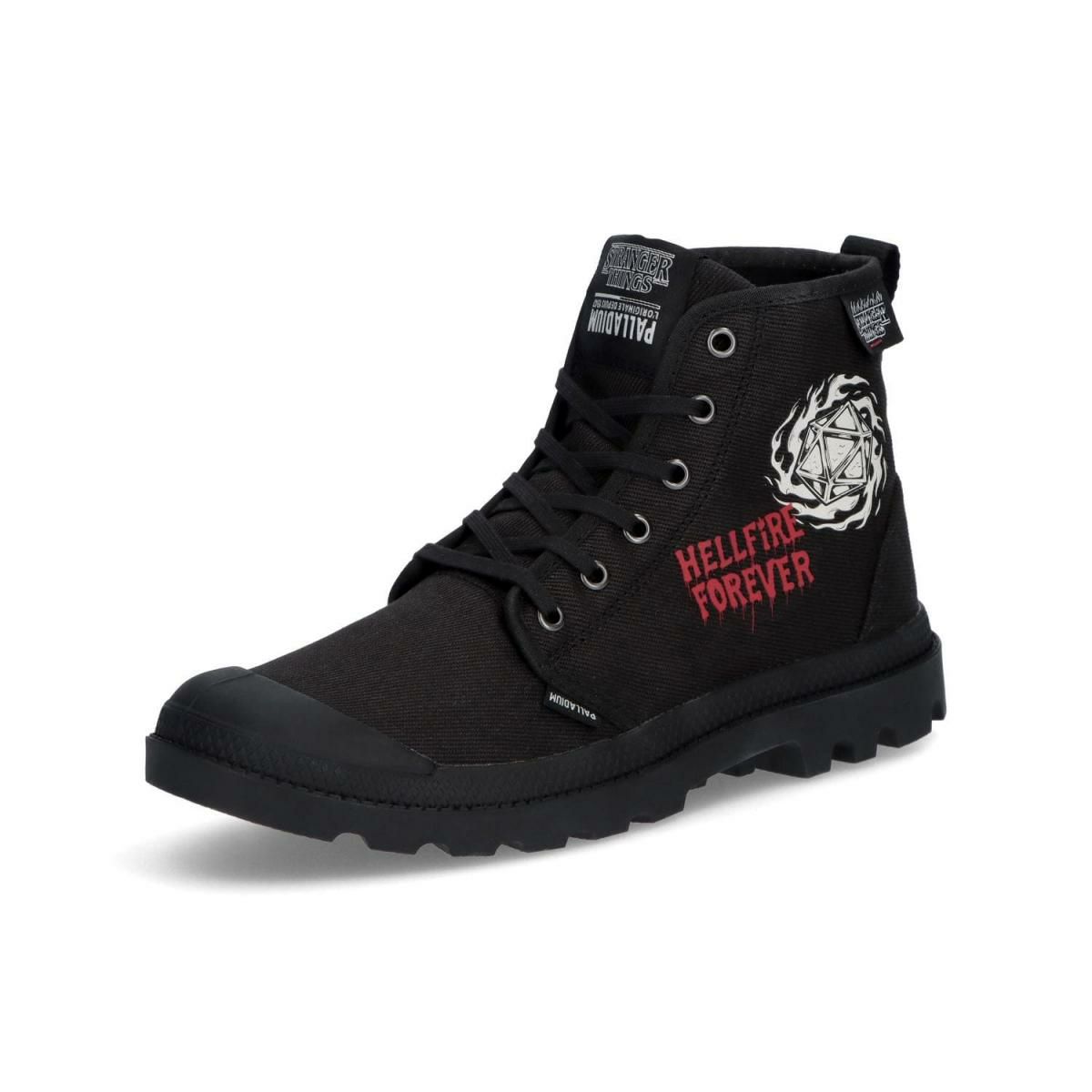 パラディウム メンズ カジュアルシューズ パンパヘルファイア オールブラック PALLADIUM 74496 4