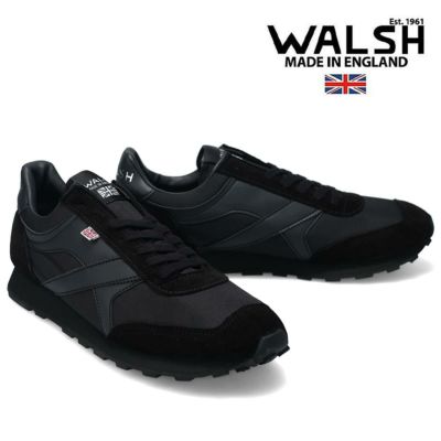 【英国製・美品】ウォルシュ（Norman Walsh）スニーカー　UK8　黒 英国製の格式あるスニーカー #walsh を豊富に幅広くストックしま