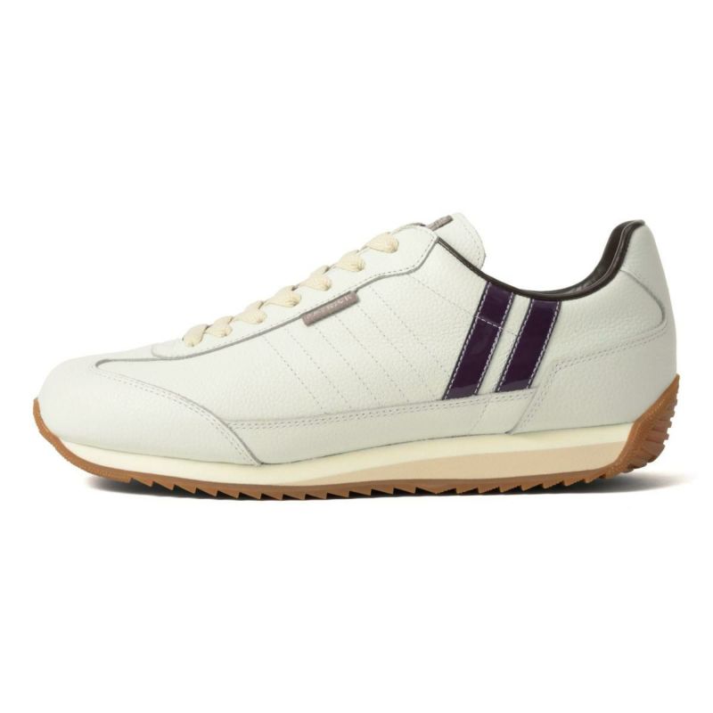 パトリック メンズ スニーカー マラソン・レザー ホワイト/パープル 国産(日本製) PATRICK 982550 2