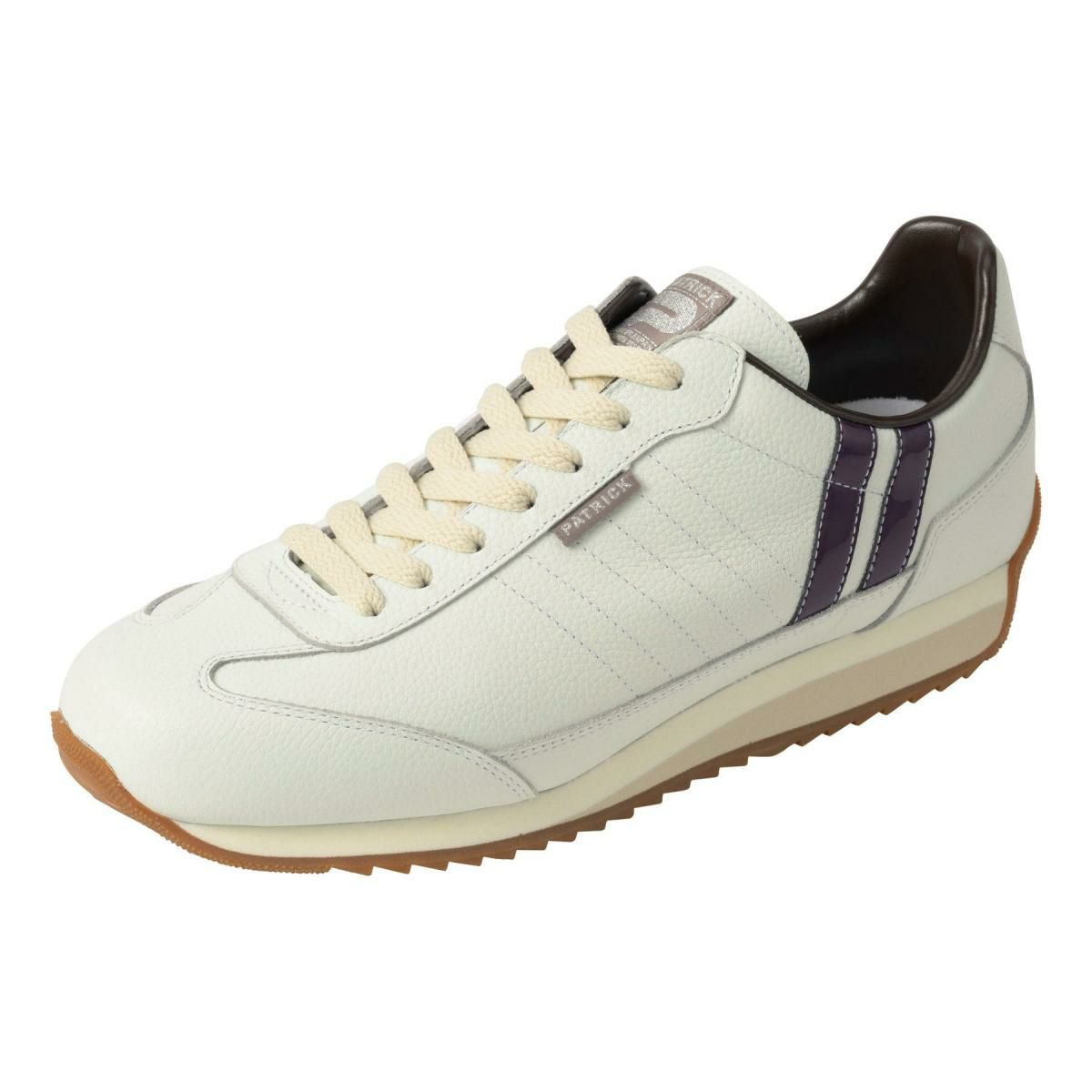 パトリック メンズ スニーカー マラソン・レザー ホワイト/パープル 国産(日本製) PATRICK 982550 4