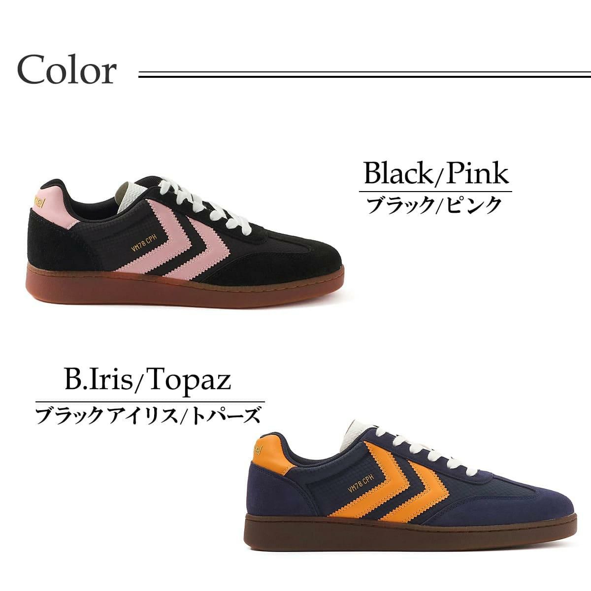 ヒュンメル メンズ スニーカー VM78 CPH RS ブラック/ピンク BKアイリス/トパーズ hummel hm227912 6