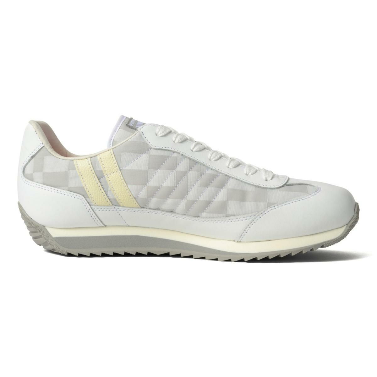 パトリック / PATRICK メンズ スニーカー 507553 マラソン・モザイクジャカード ホワイト ブラック ベージュ 国産(日本製)　2