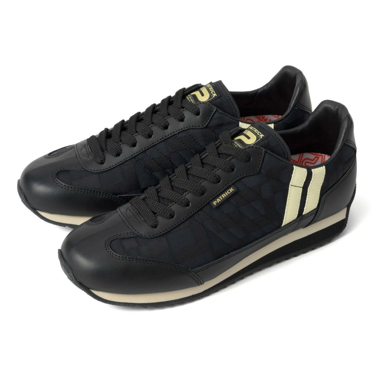 パトリック / PATRICK メンズ スニーカー 507553 マラソン・モザイクジャカード ホワイト ブラック ベージュ 国産(日本製)　6