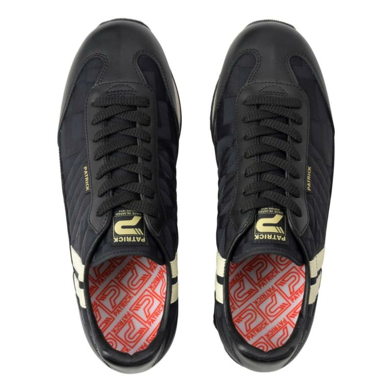 パトリック / PATRICK メンズ スニーカー 507553 マラソン・モザイクジャカード ホワイト ブラック ベージュ 国産(日本製)　10