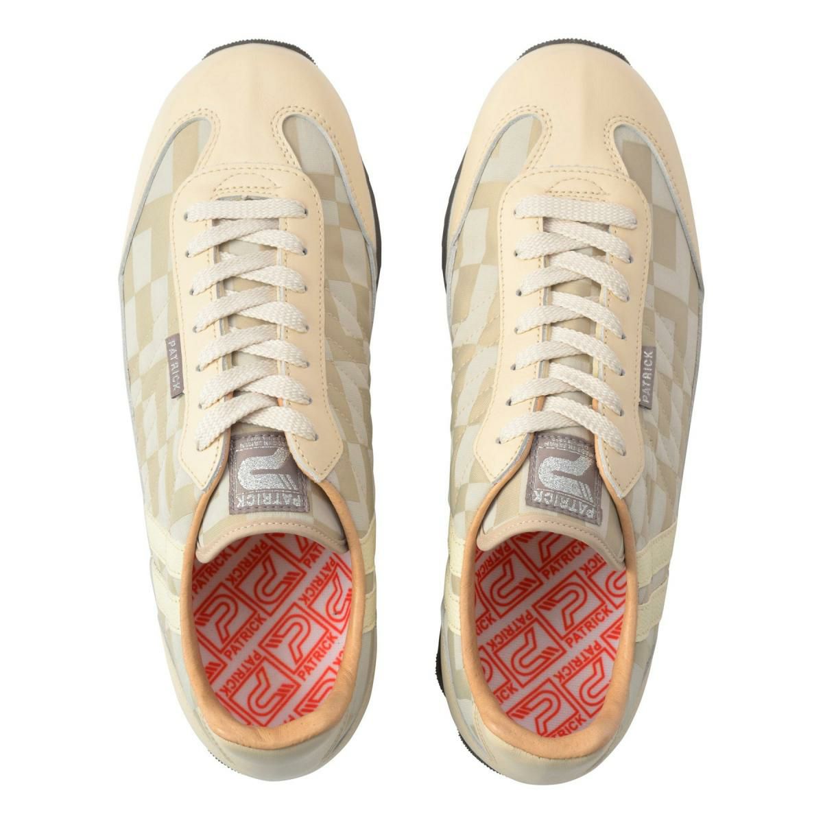 パトリック / PATRICK メンズ スニーカー 507553 マラソン・モザイクジャカード ホワイト ブラック ベージュ 国産(日本製)　16