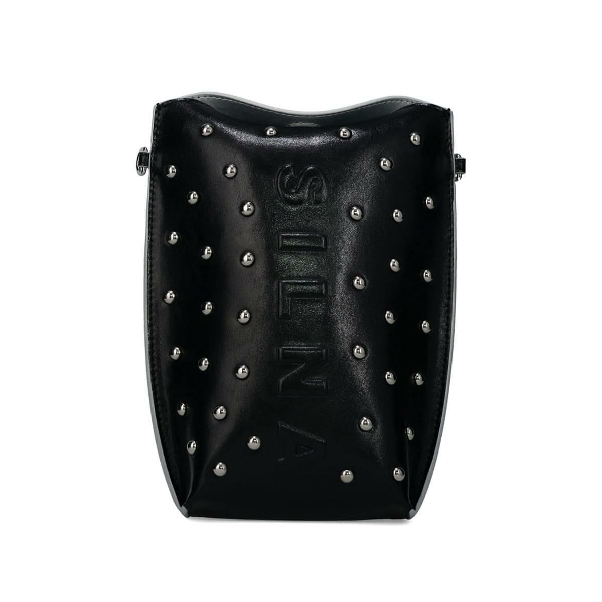 シルナミナコロ バッグ スタッズマルチケース ブラック SILNA minacolo sz5125