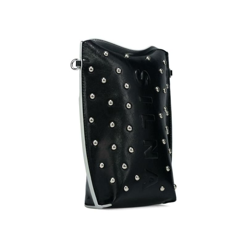 シルナミナコロ バッグ スタッズマルチケース ブラック SILNA minacolo sz5125