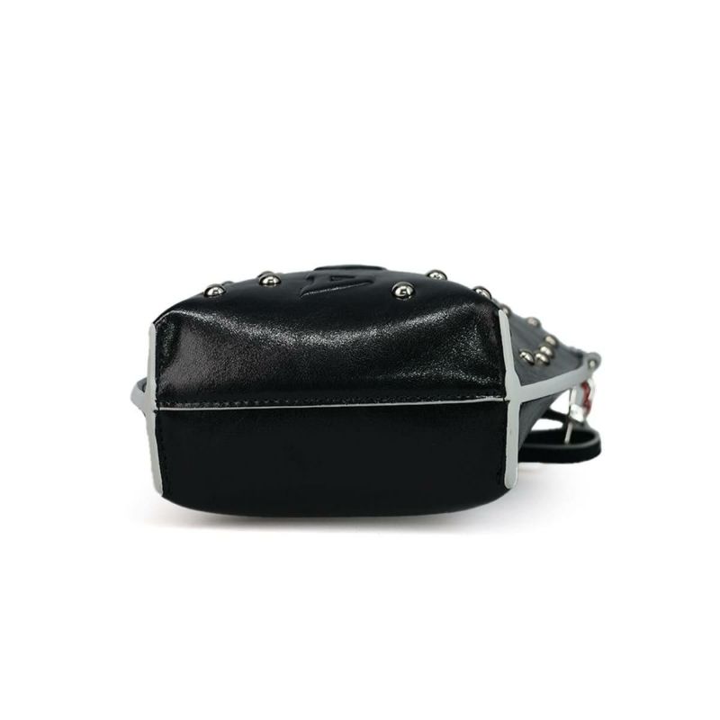 シルナミナコロ バッグ スタッズマルチケース ブラック SILNA minacolo sz5125