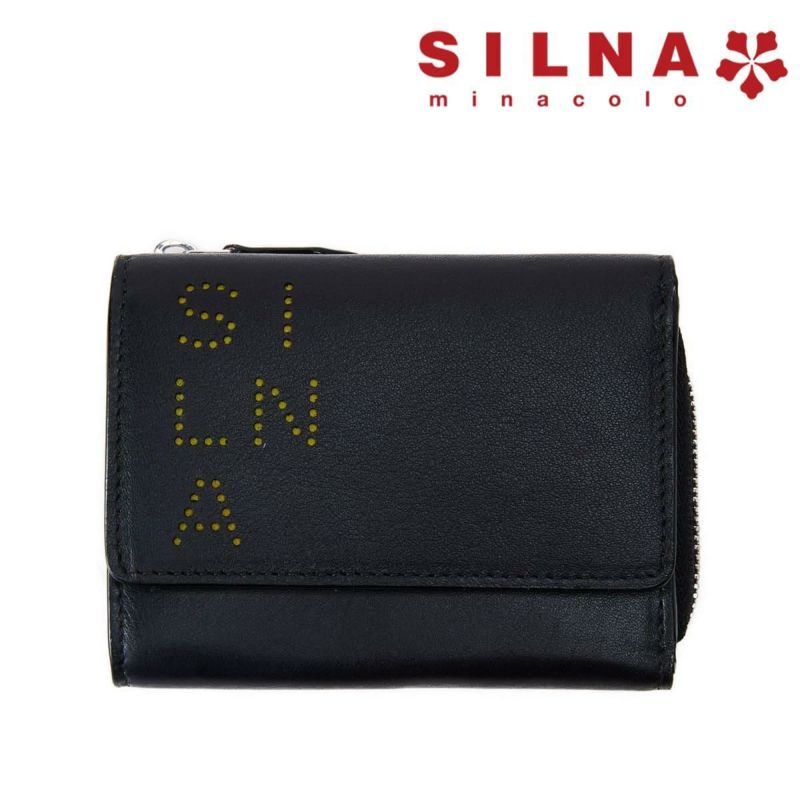 シルナミナコロ 財布 ミニウォレット ブラック SILNA minacolo sz3516