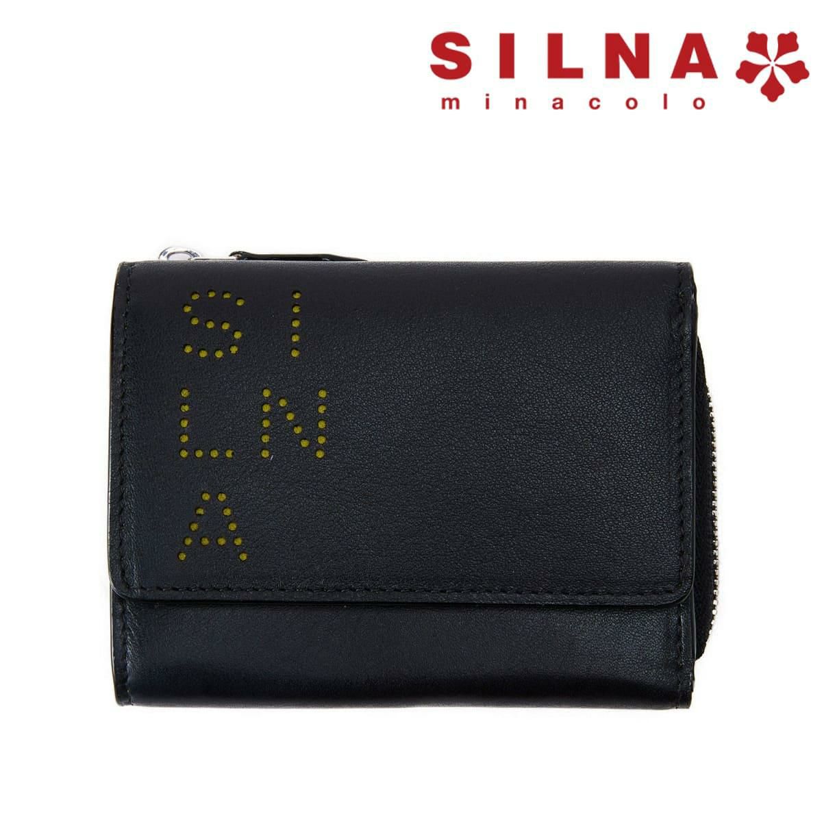シルナミナコロ 財布 ミニウォレット ブラック SILNA minacolo sz3516